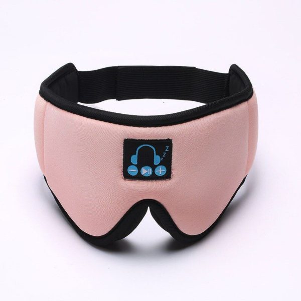 The MusiMask sleep eye mask is available in pink and black